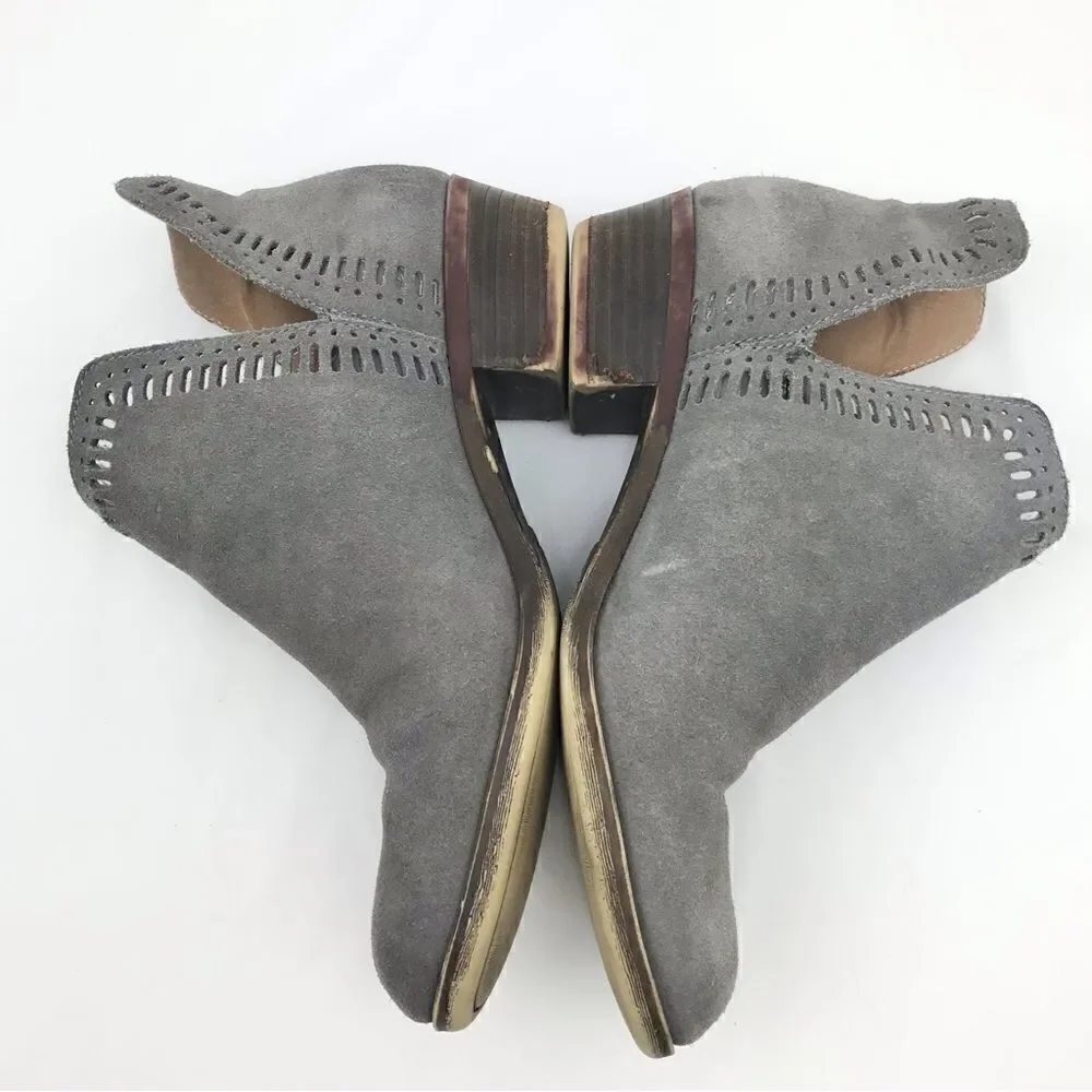 Lucky Brand Bustina Suede Gray Bootie